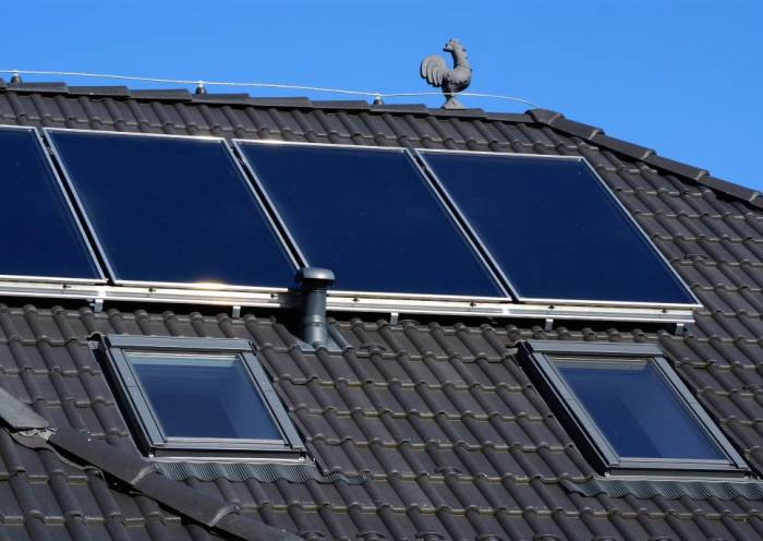 Systém solárního přitápění pro rodinný dům